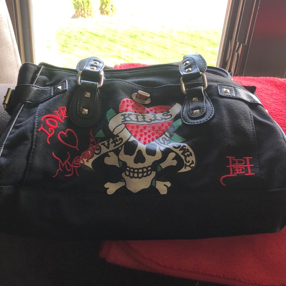 Ed hardy barely used purse